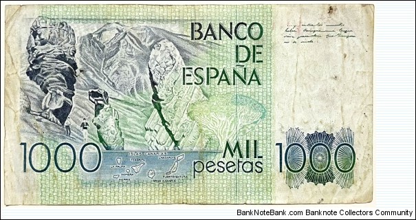 Banknote from Spain year 1979