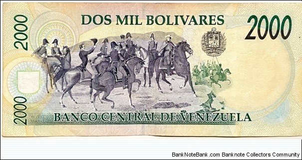 Banknote from Venezuela year 1998