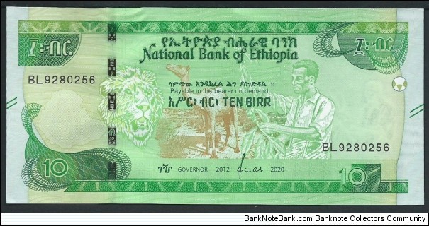 10 Birr / pk New 2020  Banknote