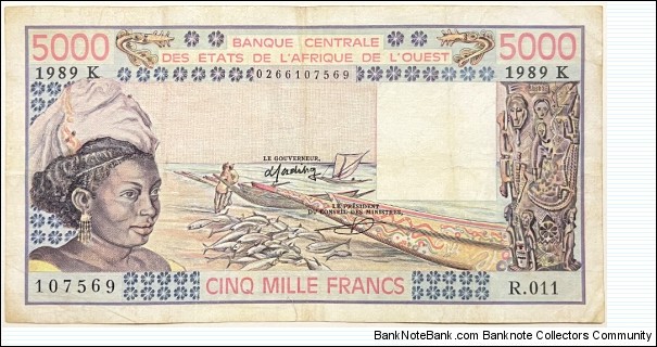 5000 Francs (Senegal) Banknote