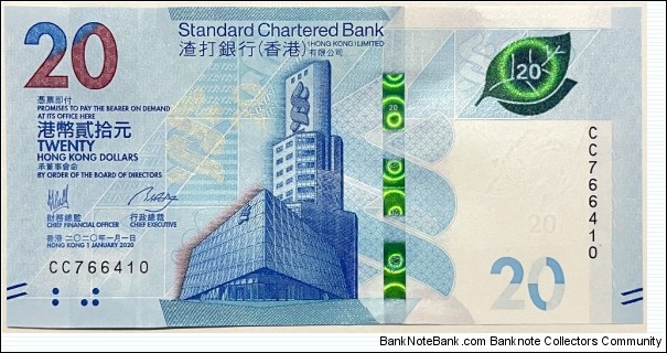 20 Dollars (Standard Chartered Bank 2020) Banknote