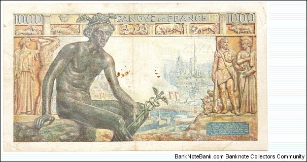 Banknote from France year 1942