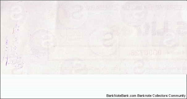 Banknote from Zimbabwe year 0