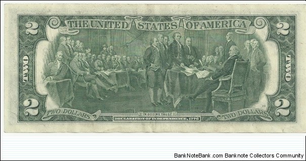 Banknote from USA year 1976