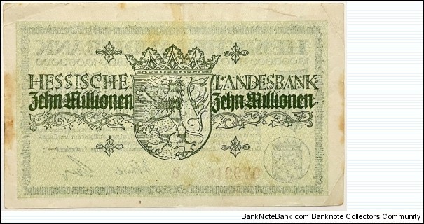 Banknote from Germany year 1923