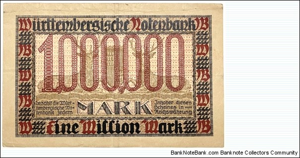 Banknote from Germany year 1923