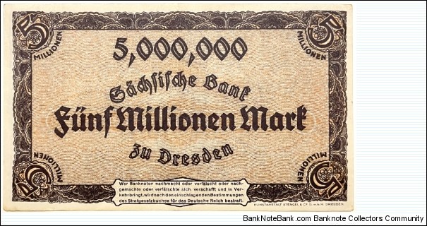 Banknote from Germany year 1923