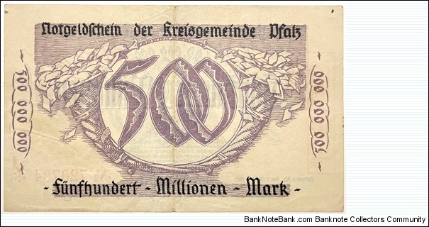 Banknote from Germany year 1923