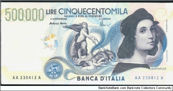 (Reproduction) / 500.000Lire / pk (118) / (06 Maggio 1997) Banknote