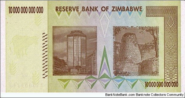 Banknote from Zimbabwe year 2008