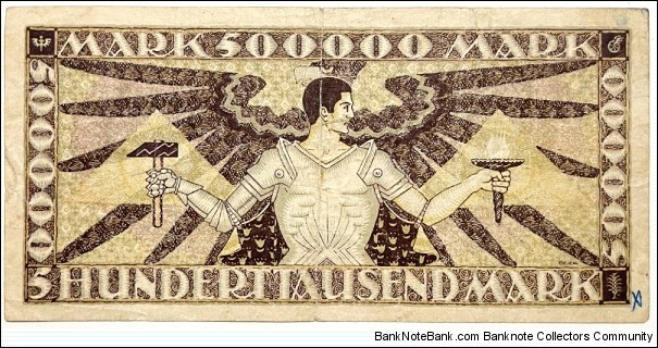 Banknote from Germany year 1923