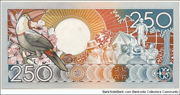 Banknote from Suriname year 1988