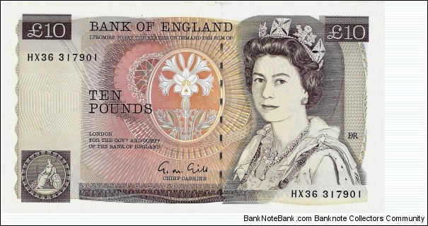 UNITED KINGDOM 10 Pounds 1988 Banknote