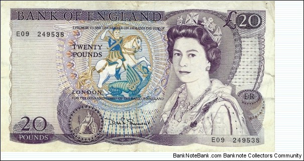 UNITED KINGDOM 20 Pounds 1981 Banknote