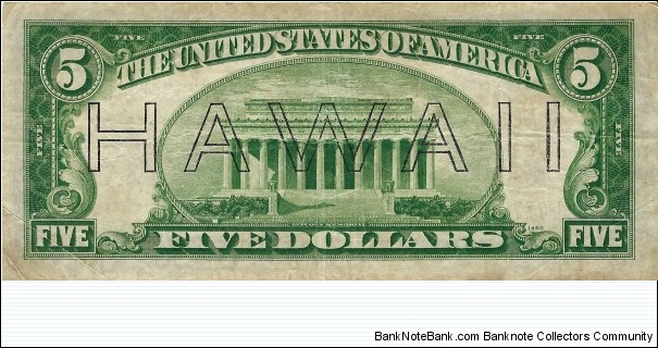 Banknote from Hawaii year 1942
