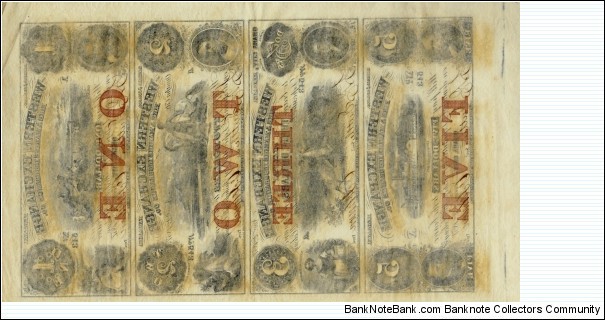 Banknote from USA year 1857