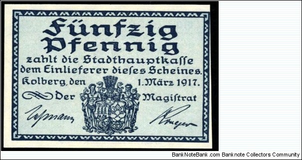 Banknote from Germany year 1917