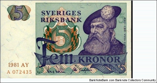 5 Kronor 1981 Banknote