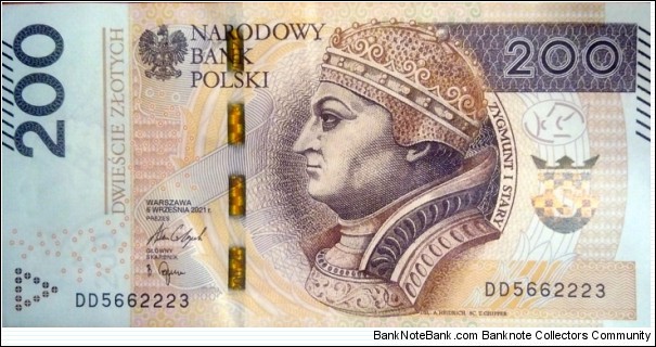 Poland 200 Złotych.
DD5662223 Banknote