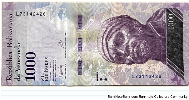 1000 Bolivares Banknote