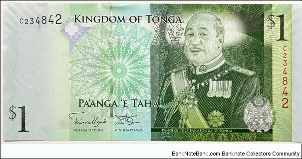 1 Pa'anga (2008-2014 / 2nd signature) Banknote