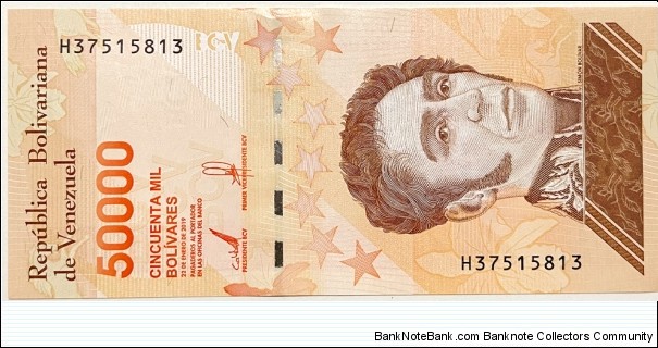 50.000 Bolivares Banknote