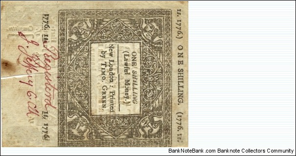 Banknote from USA year 1776