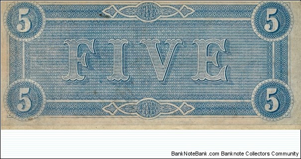 Banknote from USA year 1864