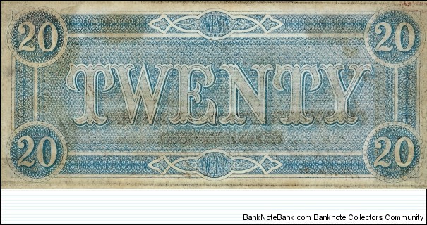 Banknote from USA year 1864