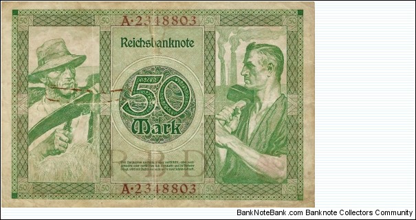 Banknote from Germany year 1920