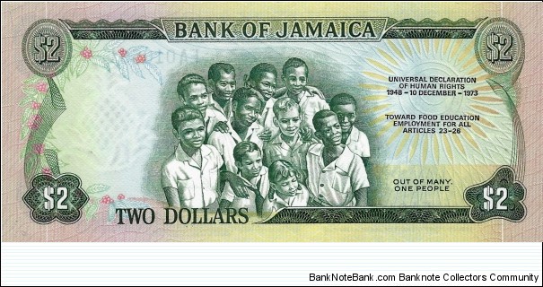 Banknote from Jamaica year 1970