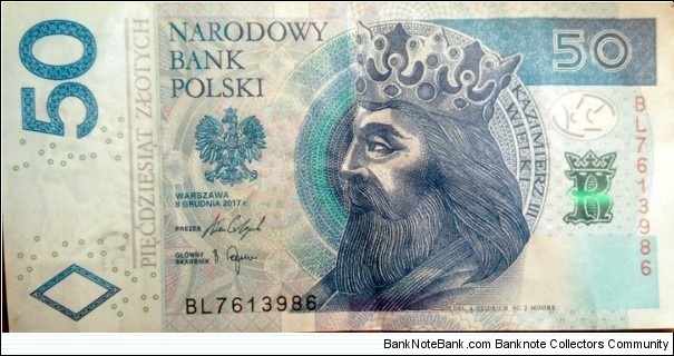 Poland 50 Złotych.
BL7613986 Banknote