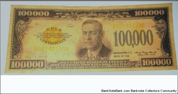 1934 US GOLD CERTIFICATE,100000Us



D price 250,000 USD
Email marilen_hicks@yahoo.com or call+639064850120 Banknote