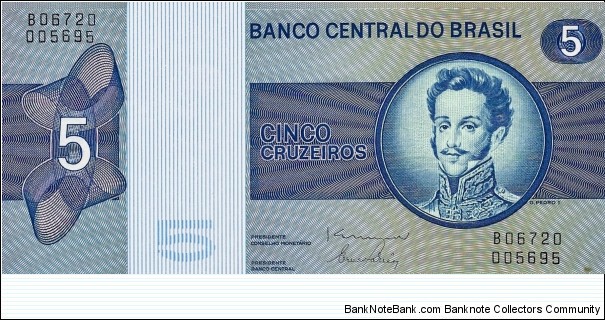 BRAZIL 5 Cruzeiros 1979 Banknote