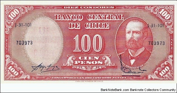 CHILE 10 Centesimos  Banknote