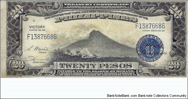 PHILIPPINES 20 Pesos  Banknote