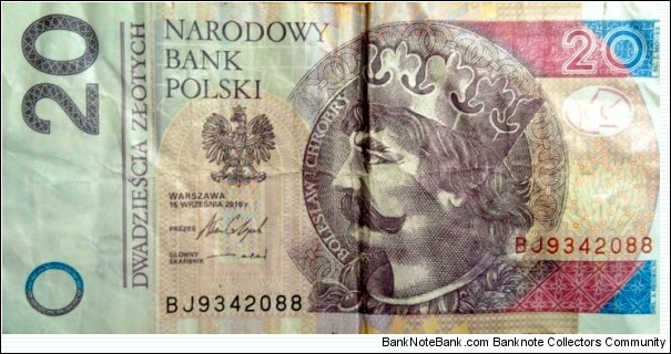 Poland 20 Złotych.
BJ9342088 Banknote