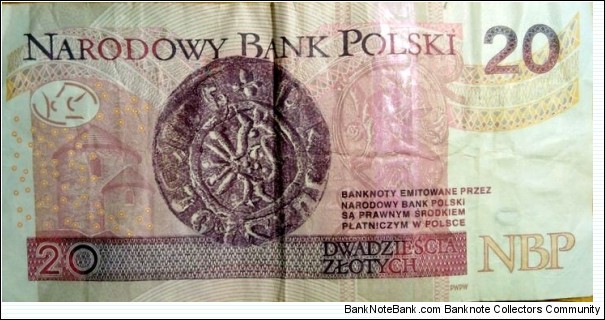 Banknote from Poland year 2016