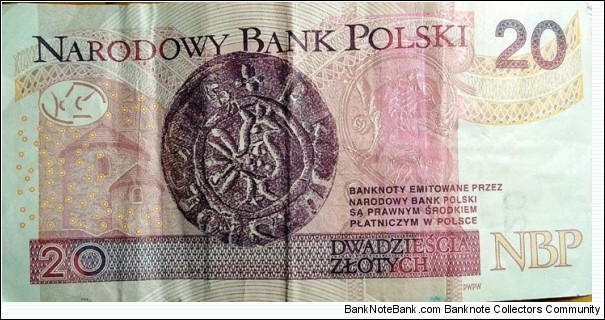 Banknote from Poland year 2016