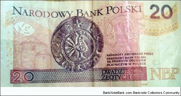 Banknote from Poland year 2016