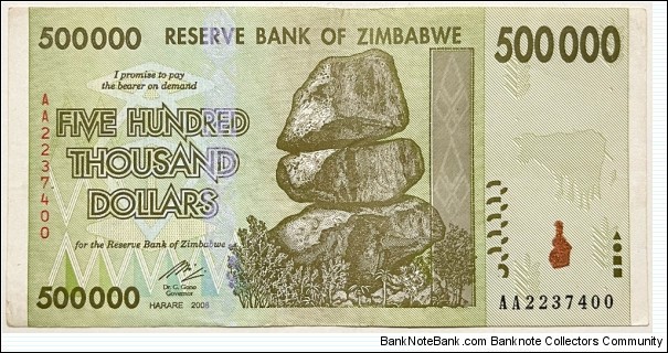 500.000 Dollars Banknote