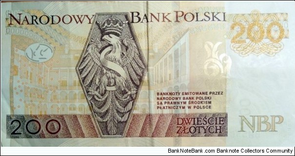 Banknote from Poland year 2015