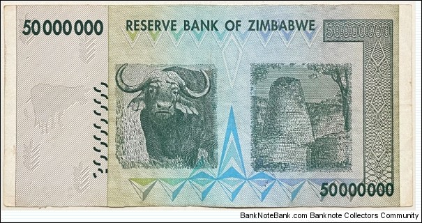 Banknote from Zimbabwe year 2008