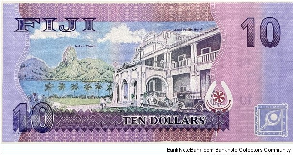 Banknote from Fiji year 2012