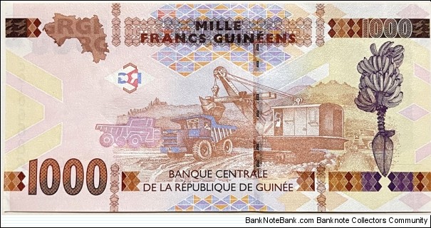 Banknote from Guinea year 2017
