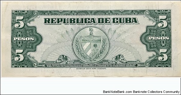 Banknote from Cuba year 1960