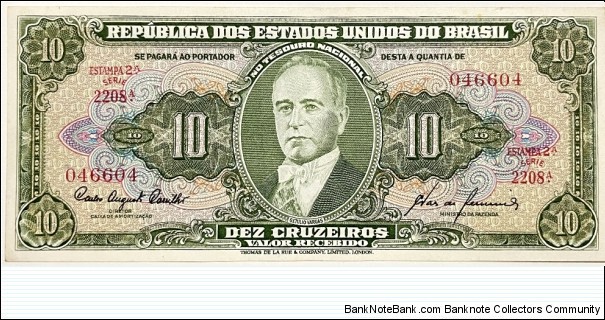 10 Cruzeiros Banknote