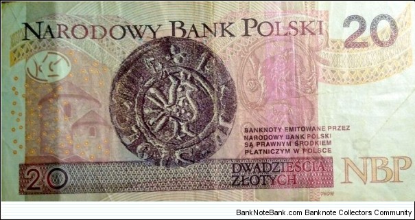 Banknote from Poland year 2016