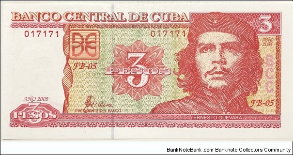 3 Pesos (Serial 017171) Banknote