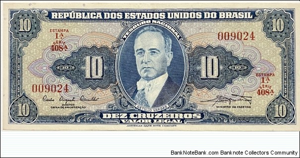 10 Cruzeiros Banknote